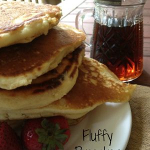 Fluffy Pancakes -- Melt in your mouth, easy to prepare, buttery, fluffy pancakes. These are the pancakes you have been looking for. | thatwhichnourishes.com