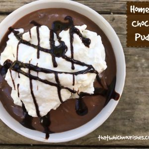 Homemade Chocolate Pudding -- Hands down, the best chocolate pudding you'll eat. Ready in minutes with just a few pantry ingredients, this homemade chocolate pudding will make the boxed stuff a thing of the past. | thatwhichnourishes.com