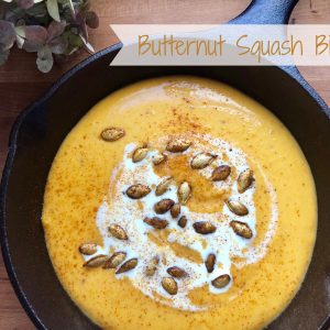 Butternut Squash Bisque -- Velvety smooth and savory with warm spices, this Butternut Squash Bisque is rich and elegant yet easy to prepare. | thatwhichnourishes.com
