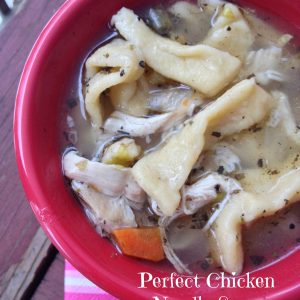 Perfect Chicken Noodle Soup with homemade Noodles -- With homemade noodles and a rich, hearty broth, this is the quintessential chicken noodle soup -- step by step instructions on a nourishing, classic. | thatwhichnourishes.com