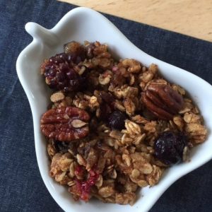 Hearty Baked Oatmeal -- This oatmeal is baked with fruit, nuts, cinnamon and spice and everything nice and makes one spectacular start to a day. | thatwhichnourishes.com