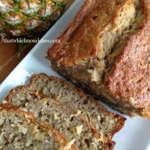 Hawaiian Bread -- Fruity, super moist, and packed with bananas AND pineapple, this bread takes banana bread to an entirely new level of yum! | thatwhichnourishes.com