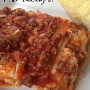 THE Lasagna -- Rich and cheesy and easy to throw together, and the two meats in the meat sauce give it that little extra something that brings this up to a new level of lasagna love.| thatwhichnourishes.com