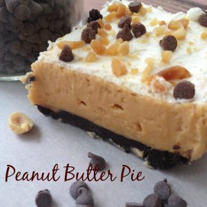 Peanut Butter Pie For a Crowd --layers of peanut butter and cream cheese and chocolate make this pie delectable. It's size makes it go farther than usual! | thatwhichnourishes.com