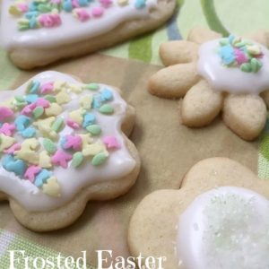 Frosted Easter Cookies -- Buttery, sugary, perfect frosted Easter cookies. These little beauties are an easy way to dress up your Easter table and make yourself a little famous! | thatwhichnourishes.com