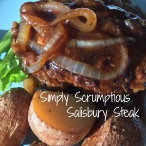 Simply Scrumptious Salisbury Steak -- The worlds needs this steak. Wholesome, nutritious, savory, real food your grandma would make you if she could. This is steak smothered in goodness. | thatwhichnourishes.com