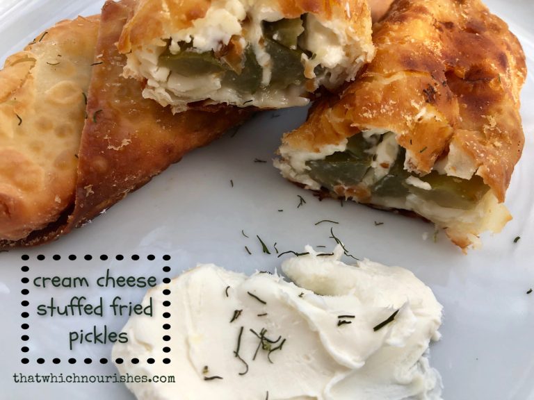 Cream Cheese Stuffed Fried Pickles ⋆ That Which Nourishes