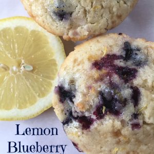 Lemon Blueberry Muffins -- If Lemon Bars and blueberry muffins had a baby, this would surely be it. Super moist muffins packed with tart lemon flavor. | thatwhichnourishes.com