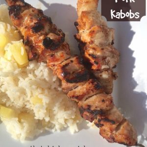 Asian Pork Kabob -- Tender, juicy, marinated bites of pork are grilled on kabobs for a perfect summer meal. | thatwhichnourishes.com