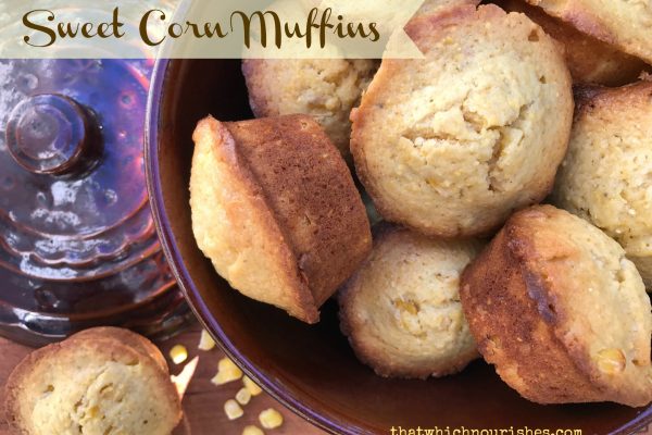 Sweet Corn Muffins -- Moist, melt-in-your-mouth corn muffins sweetened just a bit with honey. These are the ideal accompaniment to a bowl of chili or any Mexican meal. |thatwhichnourishes.com