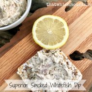Superior Smoked Whitefish Dip -- A crowd-pleasing dip packed with lemon, dill, garlic, and the star of the show, flaky smoked whitefish. | thatwhichnourishes.com