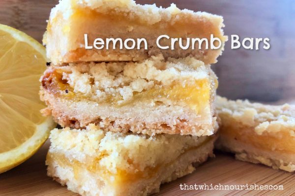 Lemon Crumb Bars -- Tart, bright and as lemony-delicious as a dessert can get, these Lemon Crumb Bars with their soft, buttery crumbs and lemon curd filling are quick to make and quicker to disappear! | thatwhichnourishes.com
