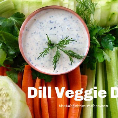 Dill Veggie Dip -- It's easy to whip up homemade vegetable dip with just a handful of fresh and flavorful ingredients. See ya, store-bought! | thatwhichnourishes.com