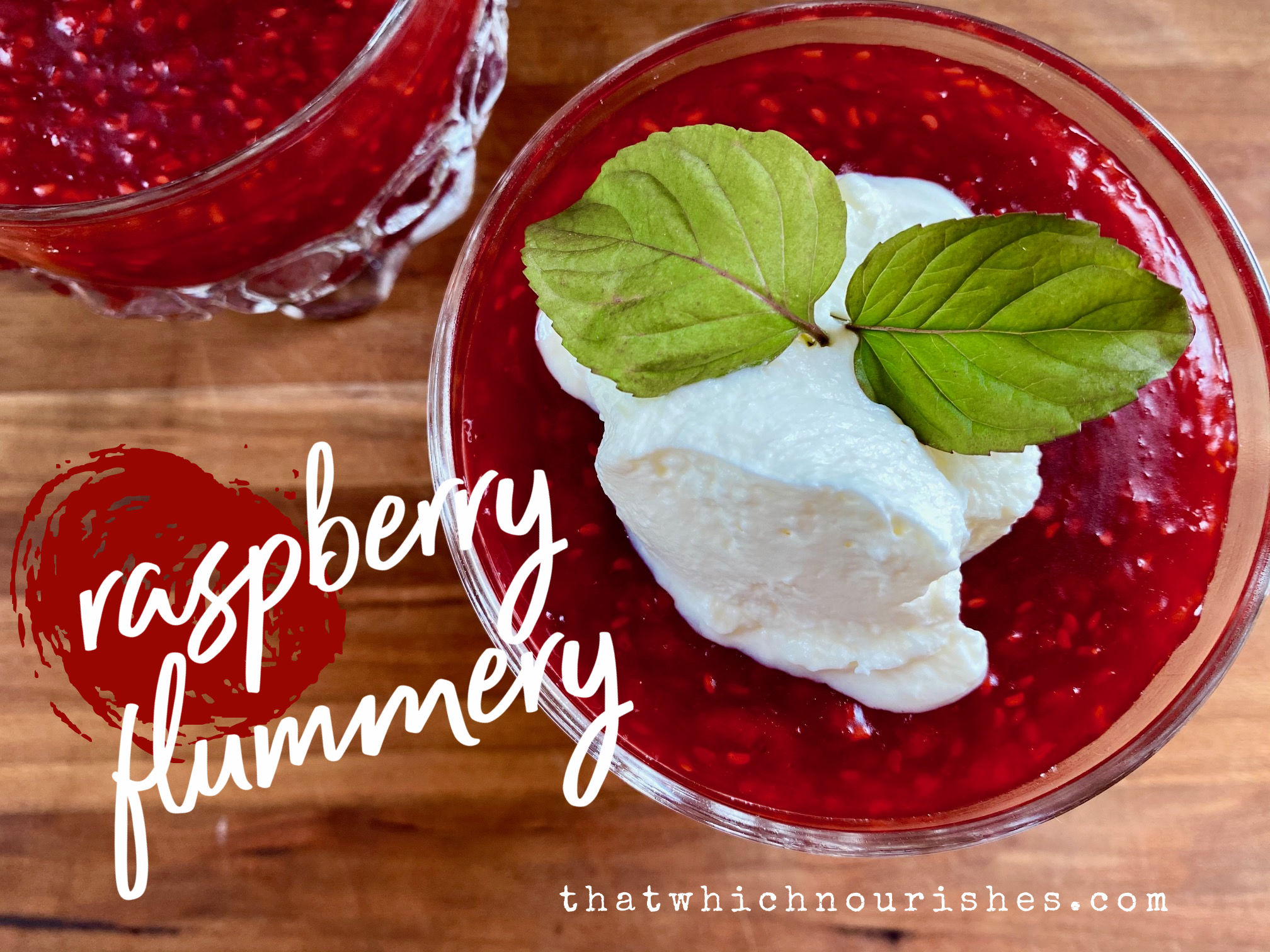 Raspberry Flummery -- A tart, berry pudding that is simply the best (and simplest) dessert that ever happened. | thatwhichnourishes.com