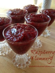 Raspberry Flummery -- a tart, berry pudding that is so delicious you will do like we did and find the need to make it every time you can get a few cups of fresh raspberries. | thatwhichnourishes.com
