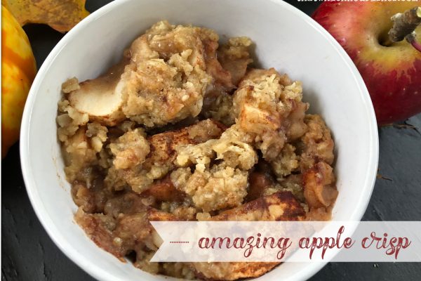 Amazing Apple Crisp -- classic apple crisp, but better because of extra cinnamon and a perfect crispy oatmeal topping | thatwhichnourishes.com