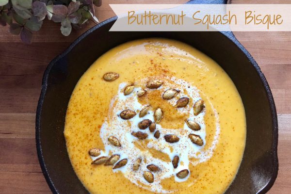 Butternut Squash Bisque -- Velvety smooth and savory with warm spices, this Butternut Squash Bisque is rich and elegant yet easy to prepare. | thatwhichnourishes.com