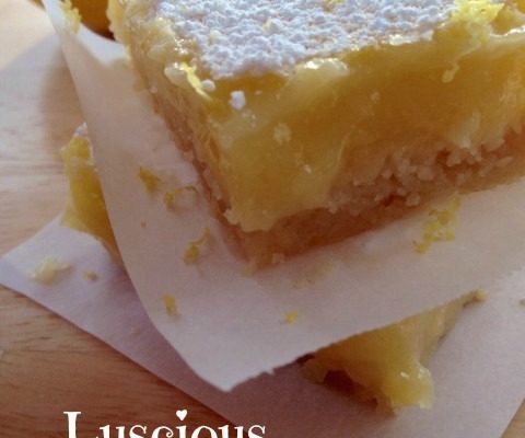 Luscious Lemon Bars -- Super tart, extra thick, perfect lemon bars with a shortbread crust. This is how lemon bars should taste. | thatwhichnourishes.com