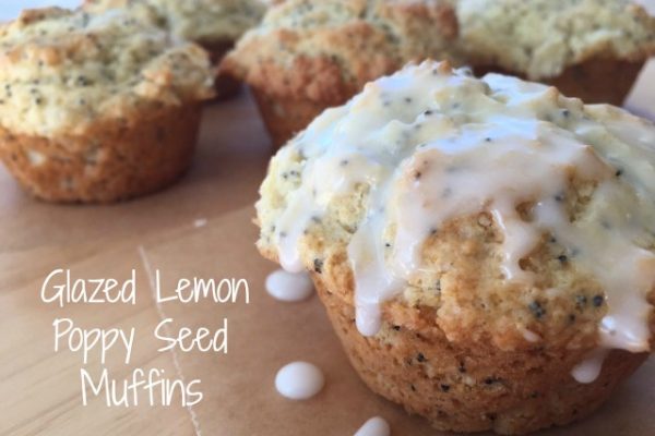 Glazed Lemon Poppy Seed Muffins -- Perfect, light, fluffy, lemony muffins with bright, tart lemon glaze. | thatwhichnourishescom