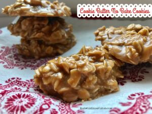 Cookie Butter No Bake Cookies -- the classic oatmeal chew of no bakes with a cinnamon-y, shorbread-y, delightful new flavor that will certainly make you a convert from traditional chocolate. | thatwhichnourishes.com