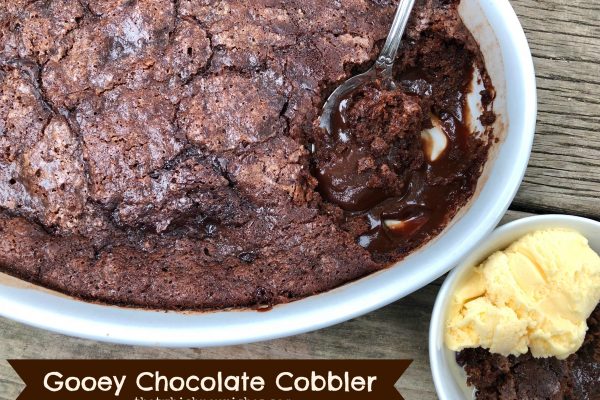 Gooey Chocolate Cobbler -- Because what is better than Gooey Chocolate Cobbler easily made with pantry ingredients into a showstopping, dessert with a molten center and crispy edges? | thatwhichnourishes.com