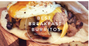 Best Breakfast Burritos -- Savory sausage, crispy potatoes, melty cheese, and a fried egg on top -- these Best Breakfast Burritos have all the elements you crave in one delightful package. | thatwhichnourishes.com