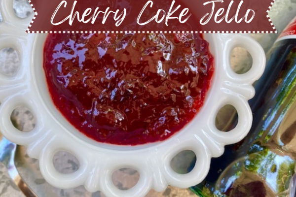 Cherry Coke Jello -- Cherry gelatin meets the best of cherry pie and gets a special zing from the addition of Coke!  As easy to make as any jello you've ever made, this one wins for flavor and simplicity! | thatwhichnourishes.com