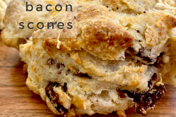 Cheese Bacon Scones -- The softest butteriest cheesiest bacon scone that ever happened. | thatwhichnourishes.com